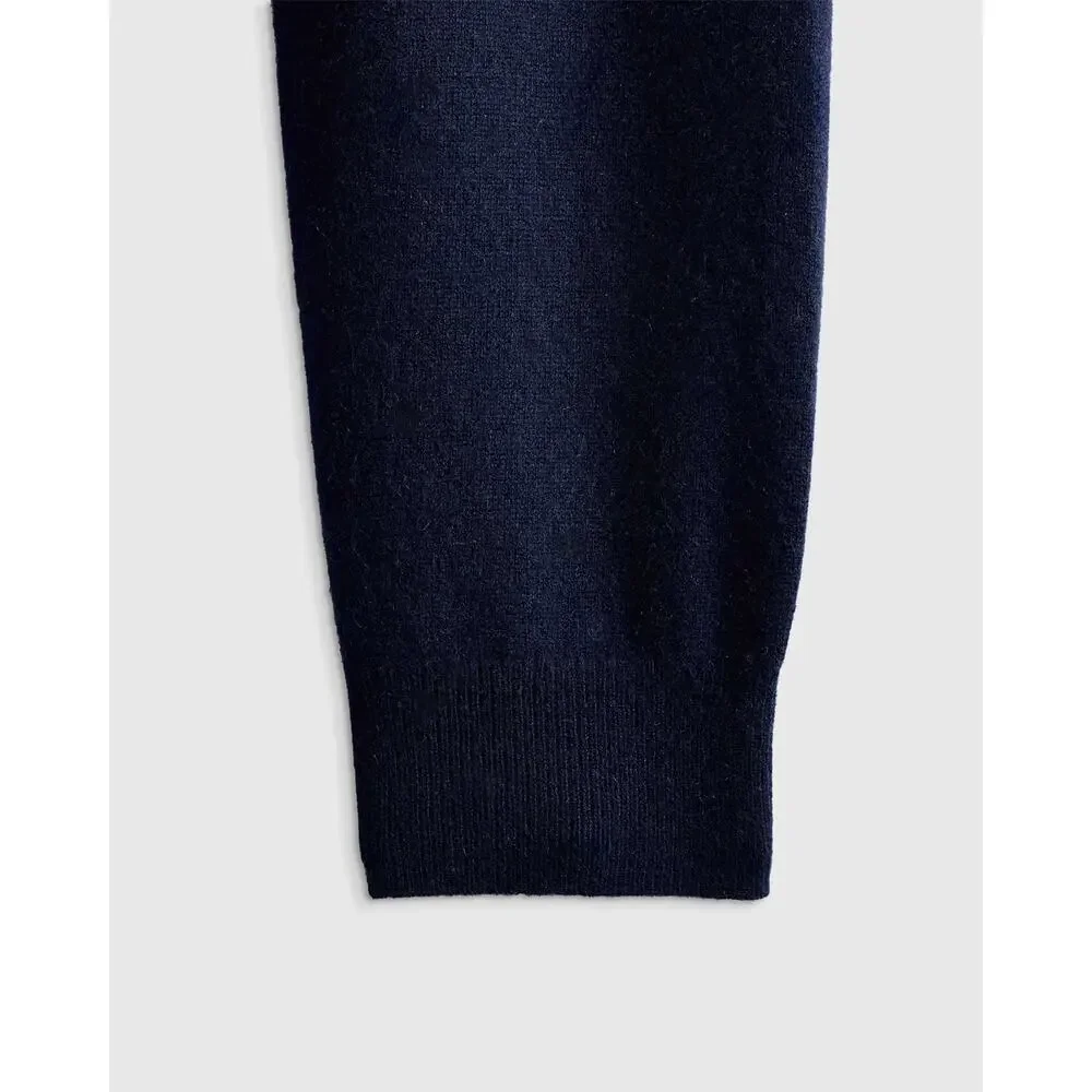 NWT Quince Washable Cashmere Jogger Navy Blue Size 12
